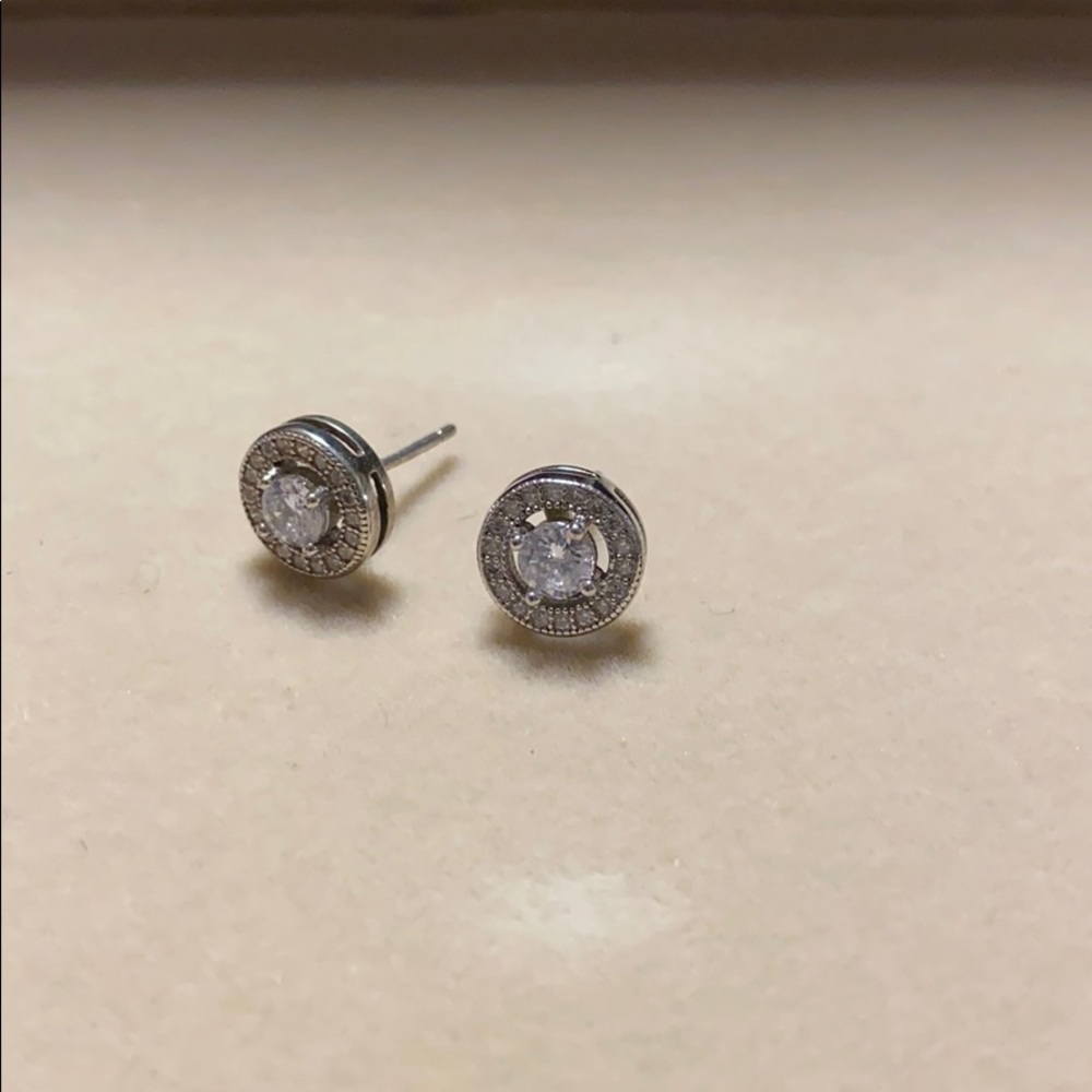 925 Silver CZ earrings